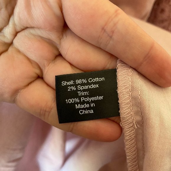 Lane Bryant Baby Pink Crochet Lace Ruffle Sleeve Top size 26/28 - Picture 6 of 9